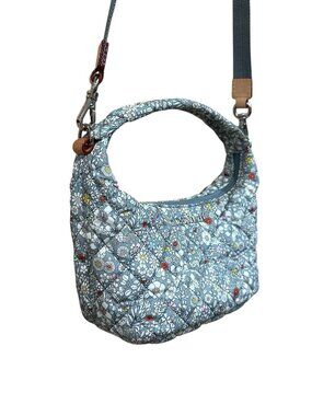 MZ Wallace Quilted Floral Hobo Crossbody Bag